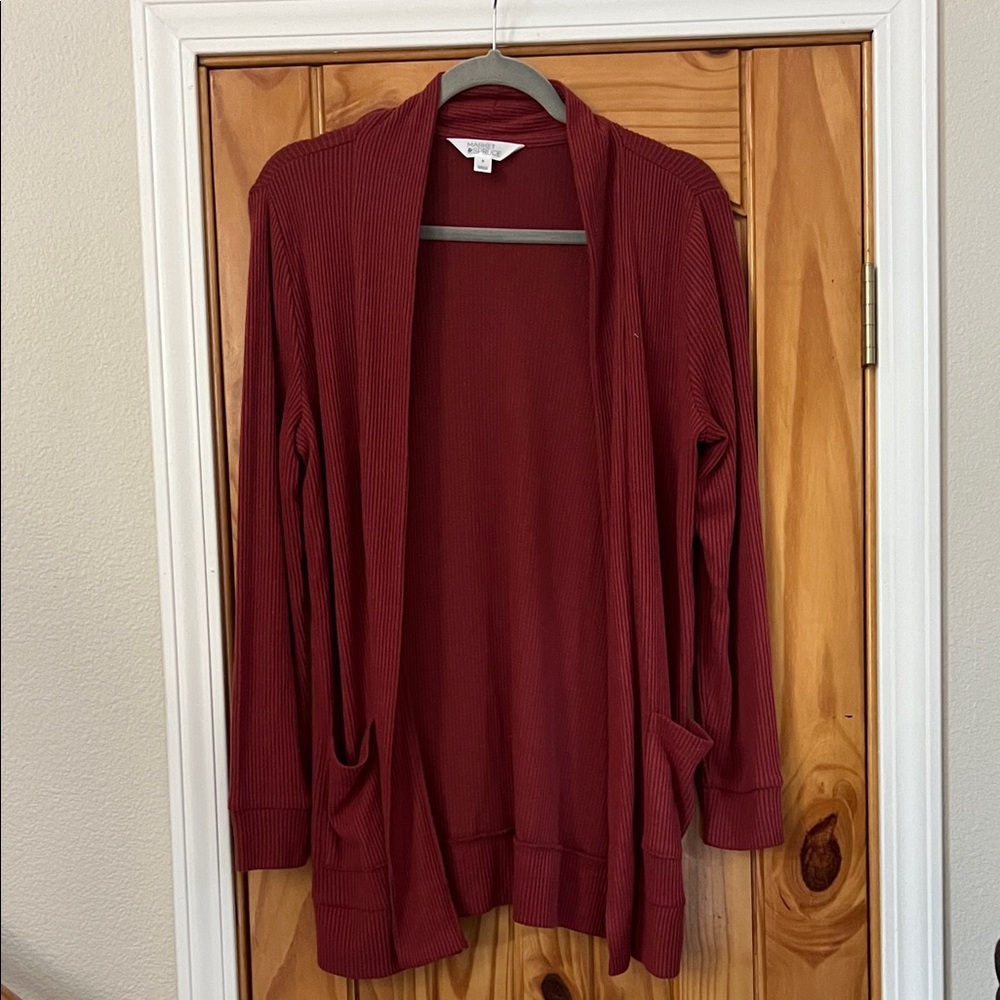 Market & Spruce Women's rust Cardigan M